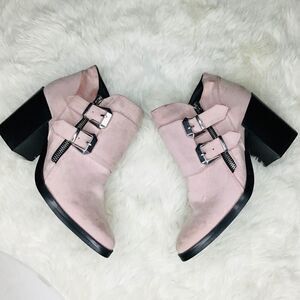 Forever 21 pink booties